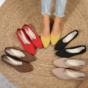 Women's Orthopaedic Ballet Flats – Lightweight Breathable Knit Flats – Annie 1