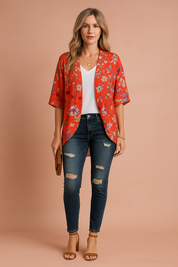 Printed Kimono for Women – Lightweight Breathable Kimono – Amiri 0