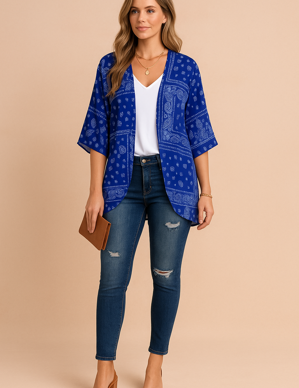 Printed Kimono for Women – Lightweight Breathable Kimono – Amiri 1