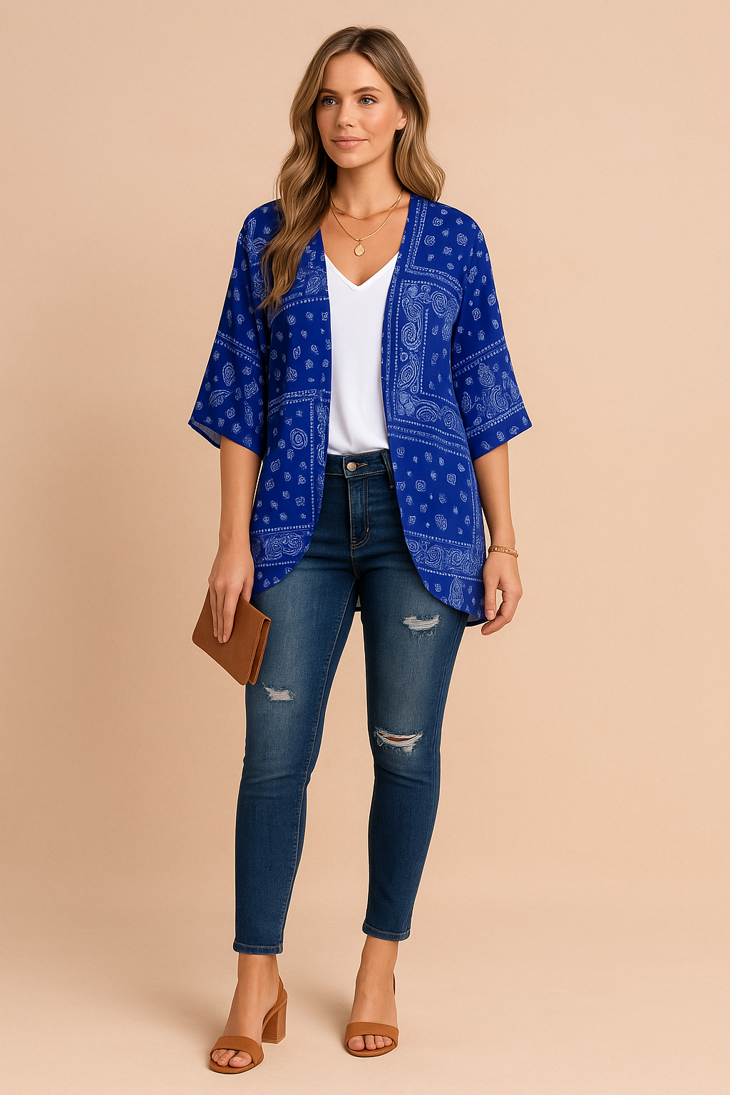 Printed Kimono for Women – Lightweight Breathable Kimono – Amiri 1