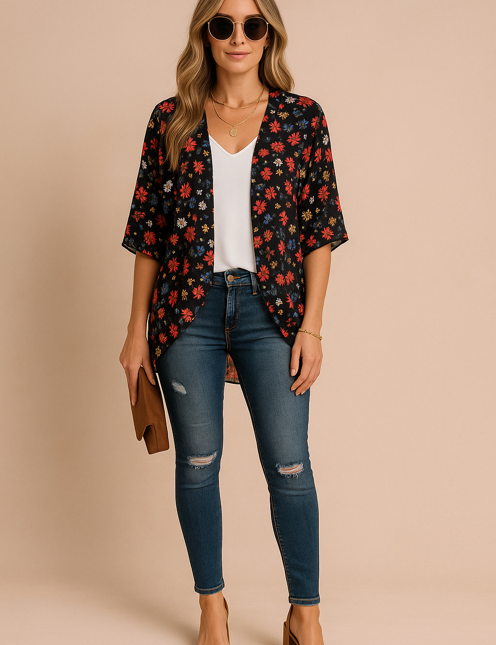 Printed Kimono for Women – Lightweight Breathable Kimono – Amiri 3