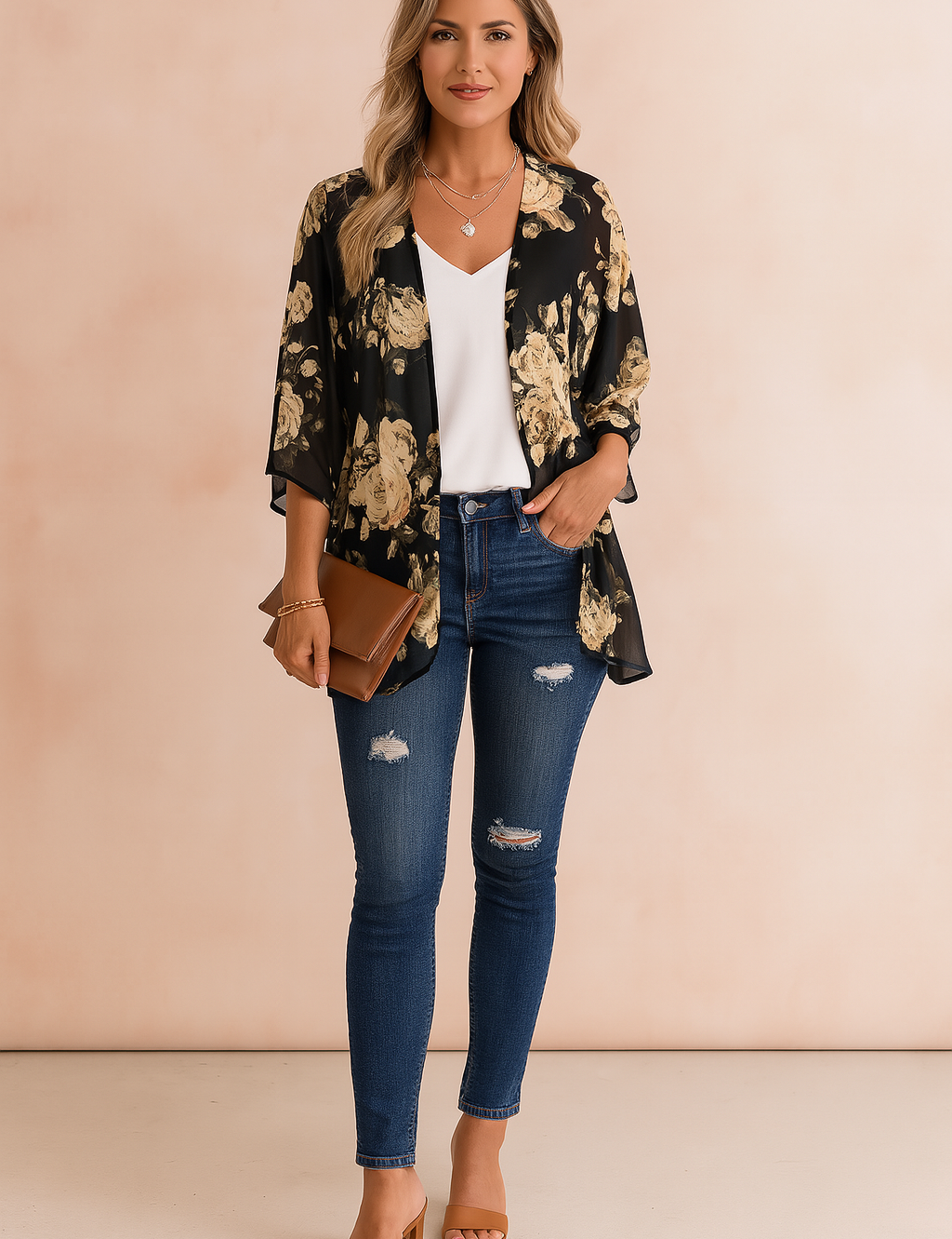 Printed Kimono for Women – Lightweight Breathable Kimono – Amiri 4