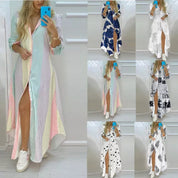 Boho Beach Maxi Dress for Women – Printed A-Line Summer Dress 2
