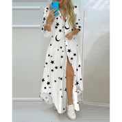 Boho Beach Maxi Dress for Women – Printed A-Line Summer Dress 8