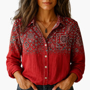 White Long-Sleeve Shirt for Women – Elegant Classic Collared Shirt 0