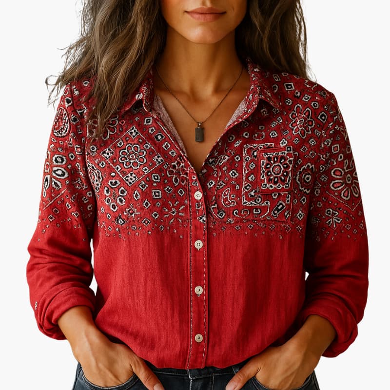 White Long-Sleeve Shirt for Women – Elegant Classic Collared Shirt 0