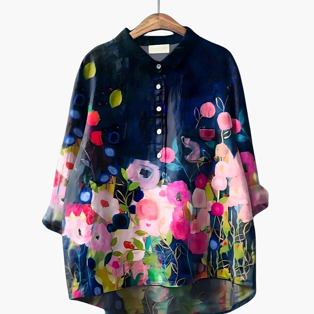 Long-Sleeve Floral Blouse for Women – Summer Blouse for Warm Days 12