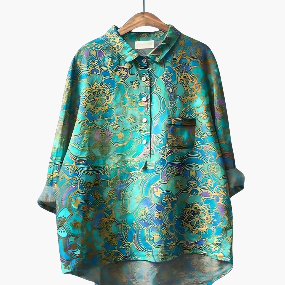 Long-Sleeve Floral Blouse for Women – Summer Blouse for Warm Days 3
