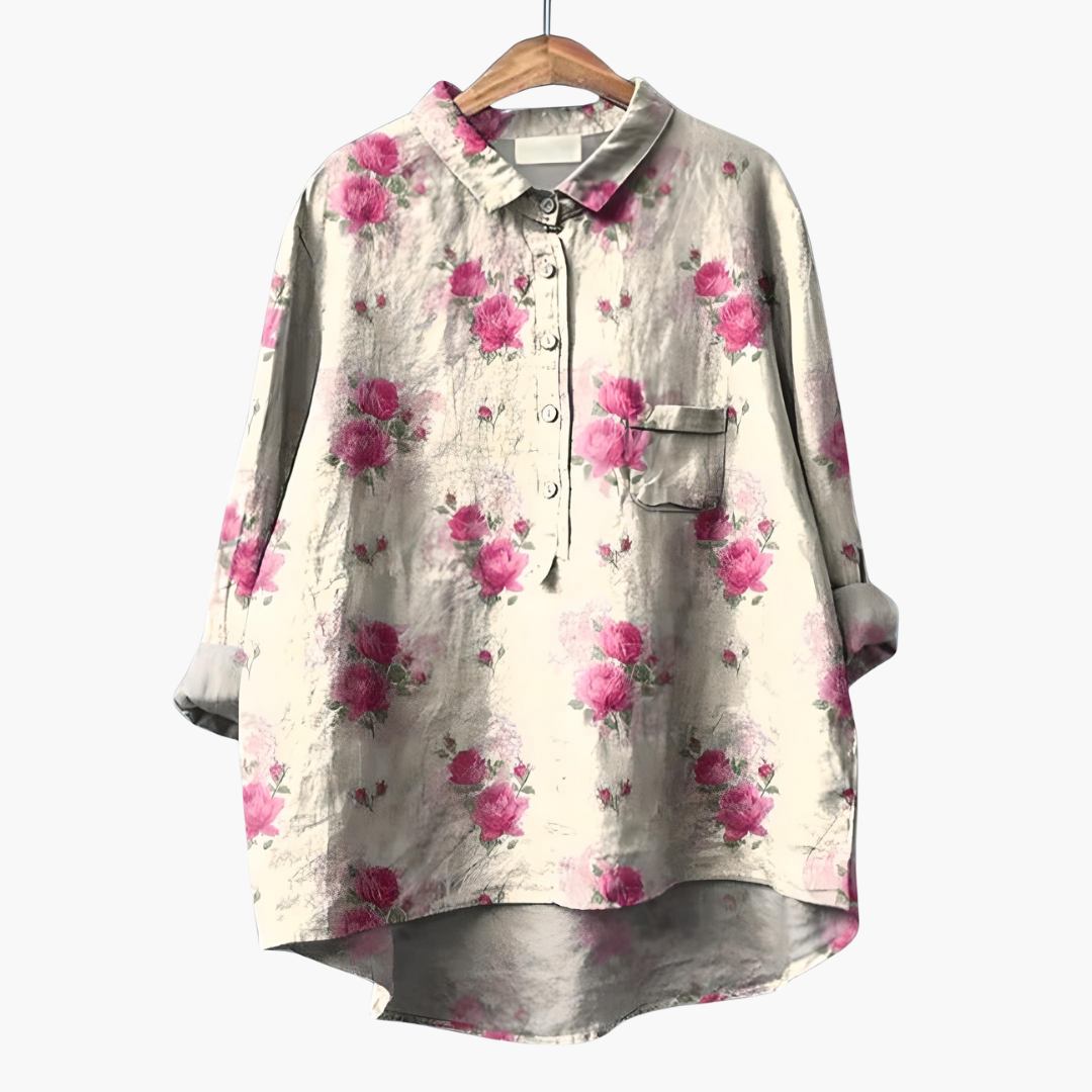 Long-Sleeve Floral Blouse for Women – Summer Blouse for Warm Days 5