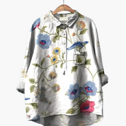 Long-Sleeve Floral Blouse for Women – Summer Blouse for Warm Days 9