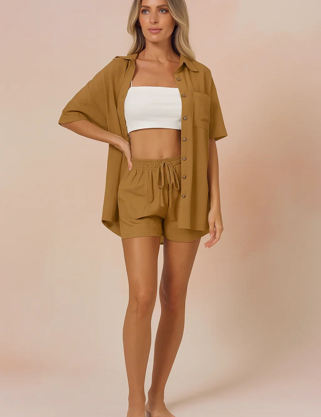Top & Shorts Set for Women – Relaxed Two-Piece Summer Set – Kirra