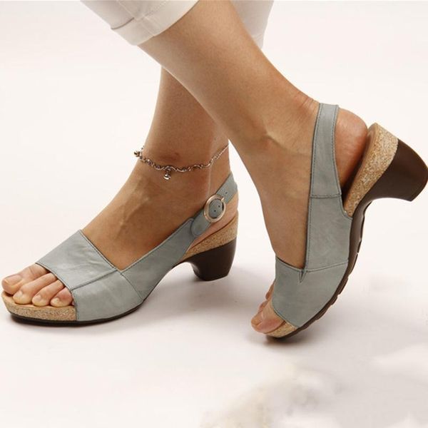 Women's Open-Heel Heeled Sandals – Comfortable Everyday Sandals – Clara 0