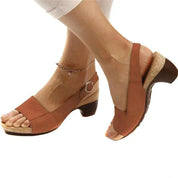 Women's Open-Heel Heeled Sandals – Comfortable Everyday Sandals – Clara 3