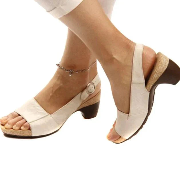 Women's Open-Heel Heeled Sandals – Comfortable Everyday Sandals – Clara 4