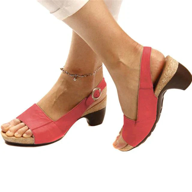 Women's Open-Heel Heeled Sandals – Comfortable Everyday Sandals – Clara 5