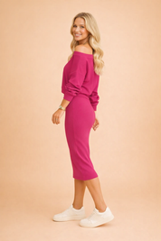 Dress & Knit Set for Women – Sleeveless Dress with Cardigan – Claire