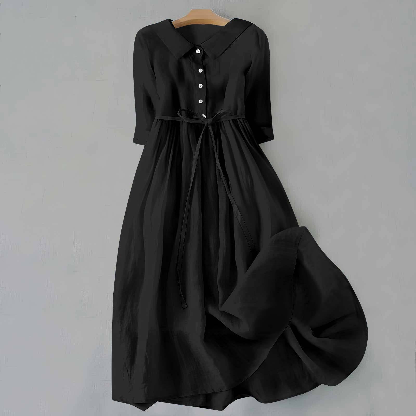 Black Summer Dress for Women – Elegant Casual Dress for Any Occasion 3