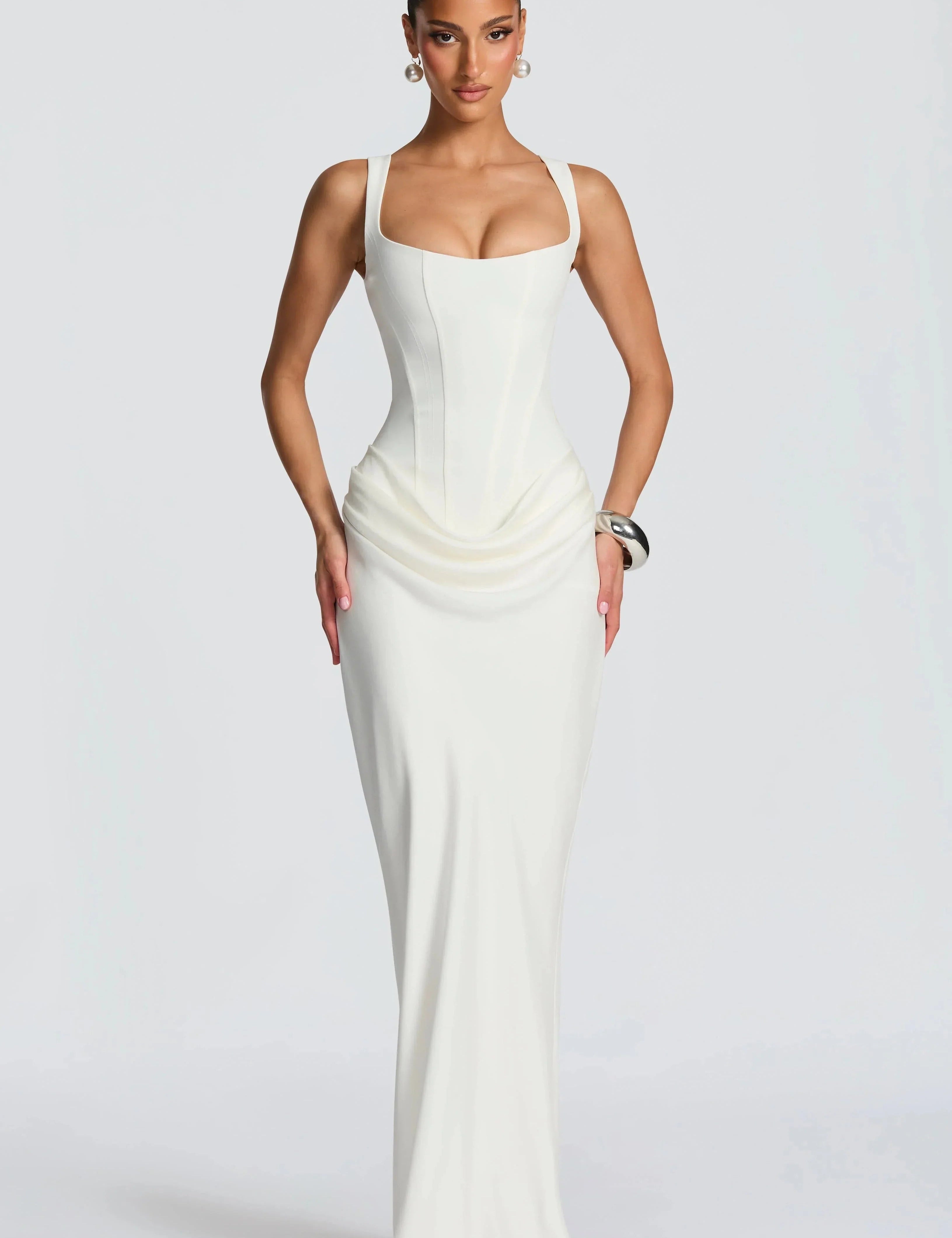 Open-Back Evening Maxi Dress for Women – Elegant Wedding Guest & Occasion Gown 7