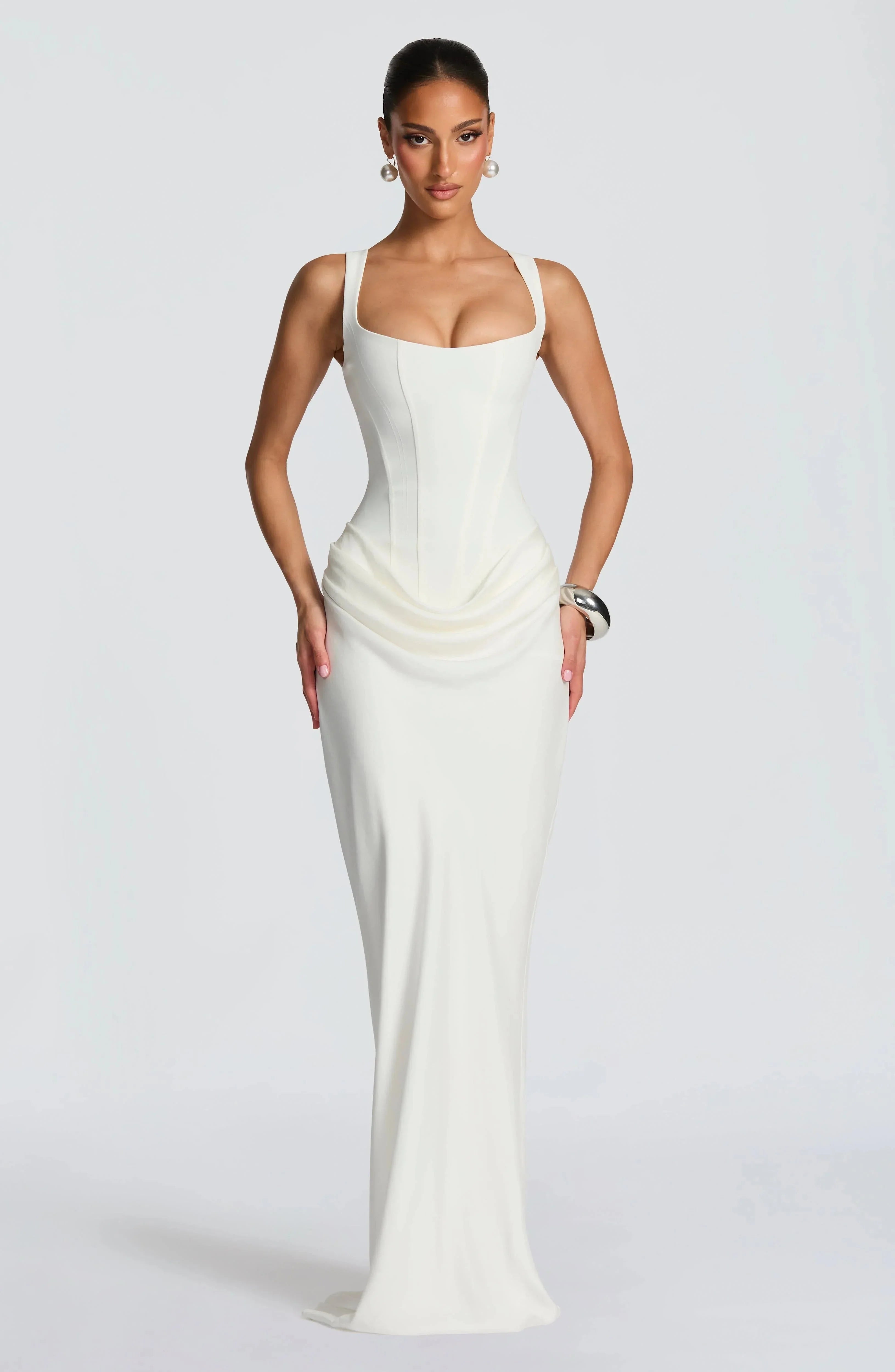 Open-Back Evening Maxi Dress for Women – Elegant Wedding Guest & Occasion Gown 7