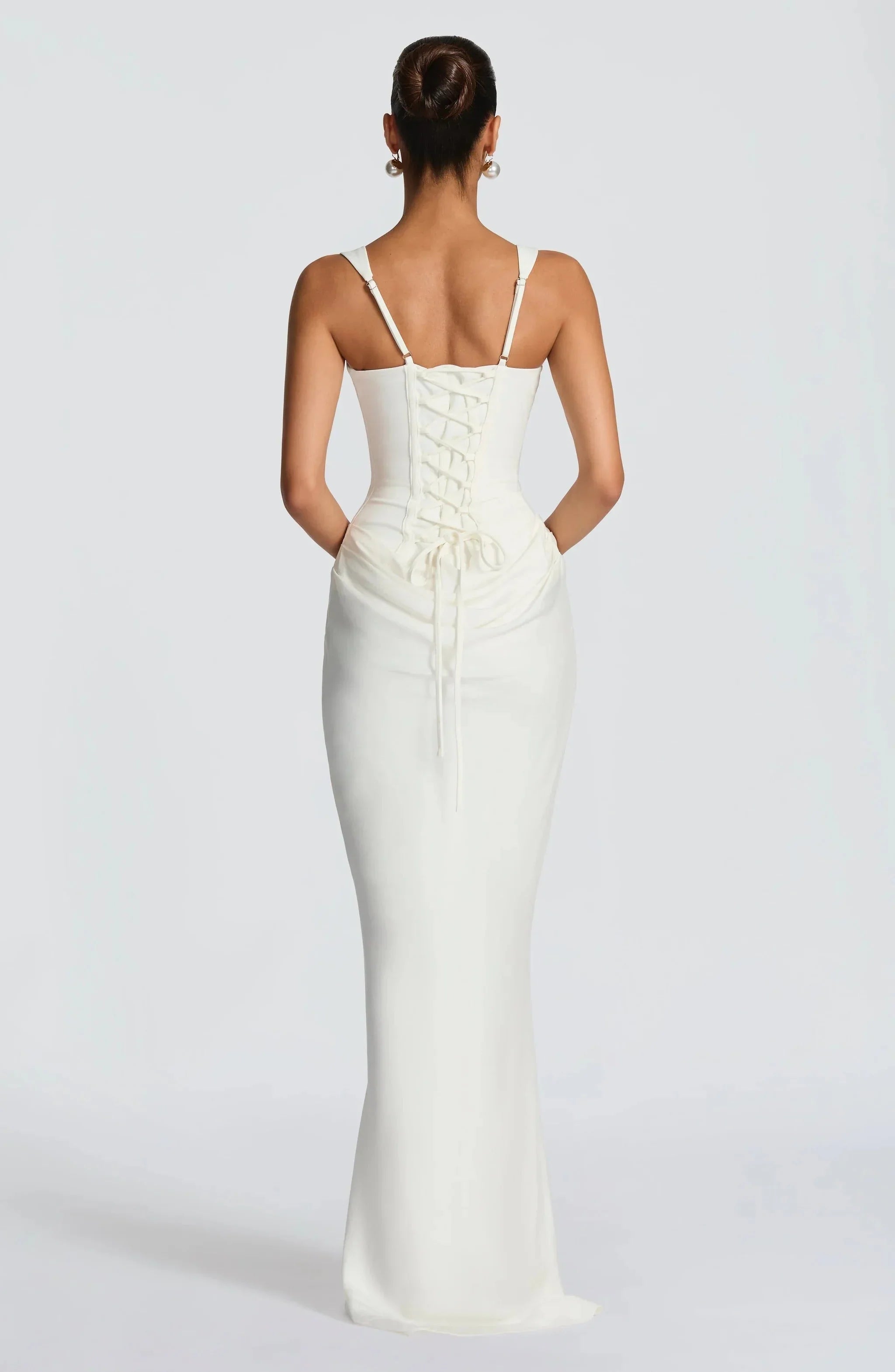 Open-Back Evening Maxi Dress for Women – Elegant Wedding Guest & Occasion Gown 8