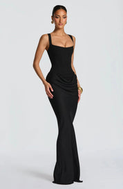 Open-Back Evening Maxi Dress for Women – Elegant Wedding Guest & Occasion Gown 9