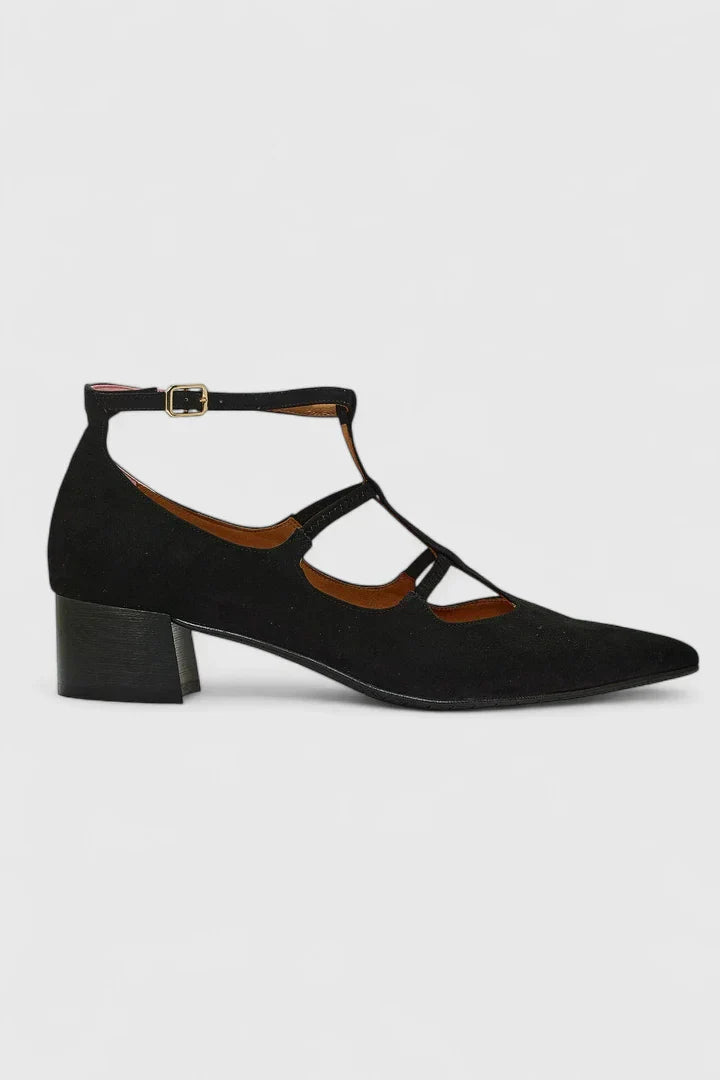 Women's Orthopaedic Heels – Elegant Black Comfort Heels, 4cm 0