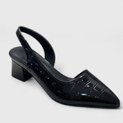 Black Orthopaedic Heels for Women – Arch-Support Elegant Court Shoes 2