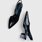 Black Orthopaedic Heels for Women – Arch-Support Elegant Court Shoes 3