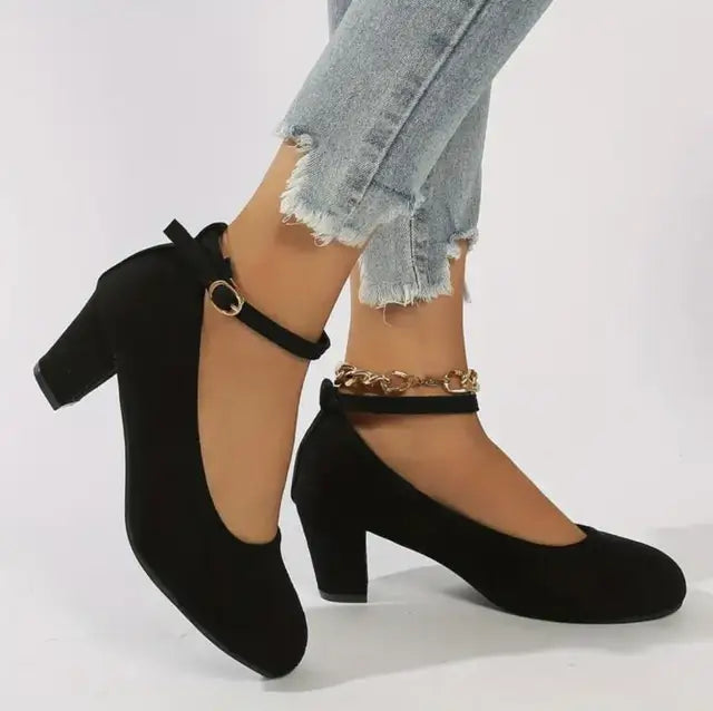 Block-Heel Court Shoes for Women – Elegant Comfortable Heels – Celeste 0