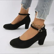 Block-Heel Court Shoes for Women – Elegant Comfortable Heels – Celeste 1