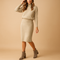 Warm Midi Dress for Women – Elegant Lined Winter Dress 0