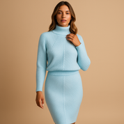 Warm Midi Dress for Women – Elegant Lined Winter Dress 4