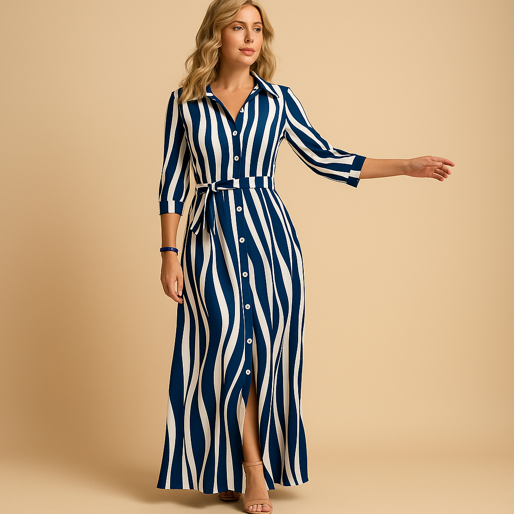 Relaxed Maxi Dress for Women – Short-Sleeve Breathable Summer Dress 4