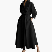 Button-Front Maxi Shirt Dress for Women – Elegant Waisted Dress for Any Occasion 3