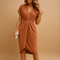 Wrap Midi Dress for Women – Elegant Figure-Flattering Occasion Dress – Femke 2