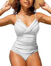 Push-Up V-Neck Swimsuit for Women – Elegant One-Piece Bathing Suit – Bruna 10