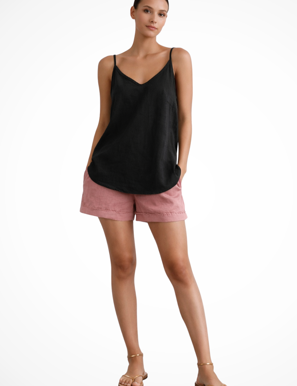 Spaghetti Strap Top for Women – Lightweight Breathable Cami Top 4