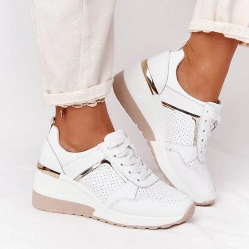Women's Orthopaedic Wedge Trainers – Comfortable Platform Trainers 0
