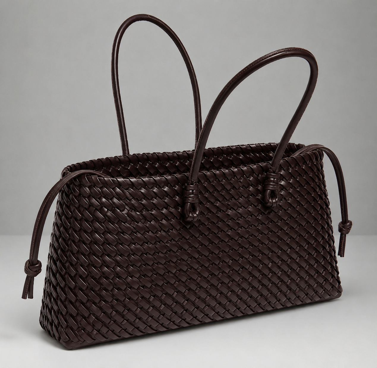 Women's Woven Leather Handbag – Stylish Everyday Tote Bag