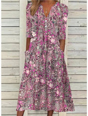 V-Neck Maxi Dress for Women – Elegant & Comfortable Dress for Any Occasion 2