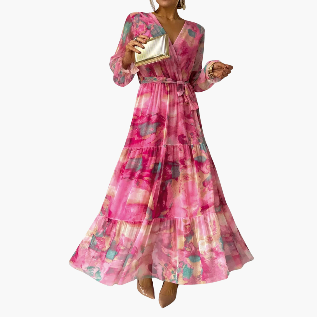 Long-Sleeve Maxi Dress for Women – Elegant Relaxed Summer Dress for Any Occasion 0