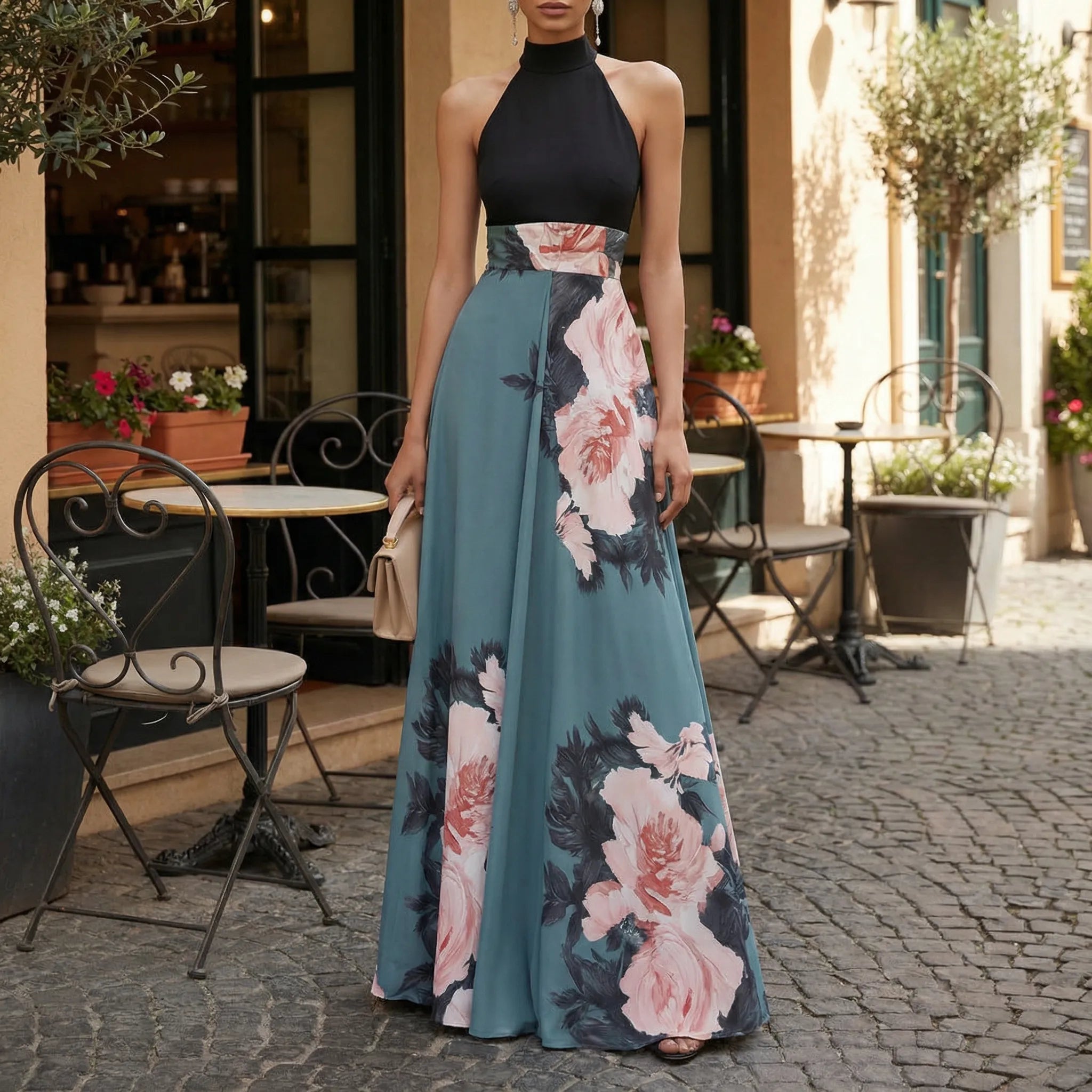 Floral Maxi Dress for Women – Stylish Summer Dress for Warm Days & Special Occasions 1