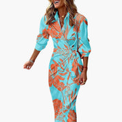 Striped Maxi Shirt Dress for Women – Elegant & Comfortable Summer Dress 2