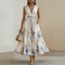 V-Neck Maxi Dress for Women – Stylish & Breathable Summer Dress 0