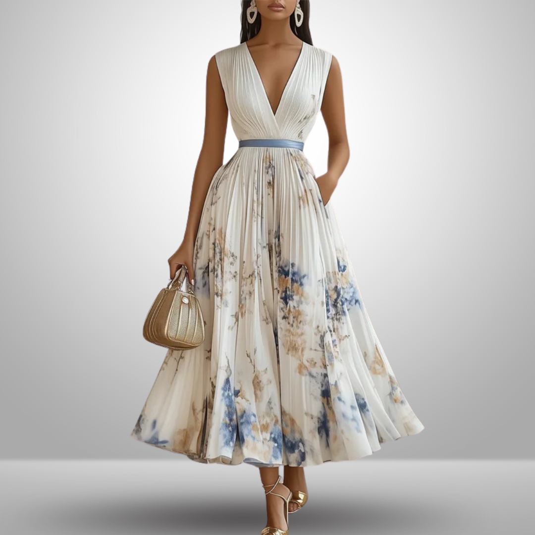 V-Neck Maxi Dress for Women – Stylish & Breathable Summer Dress 1