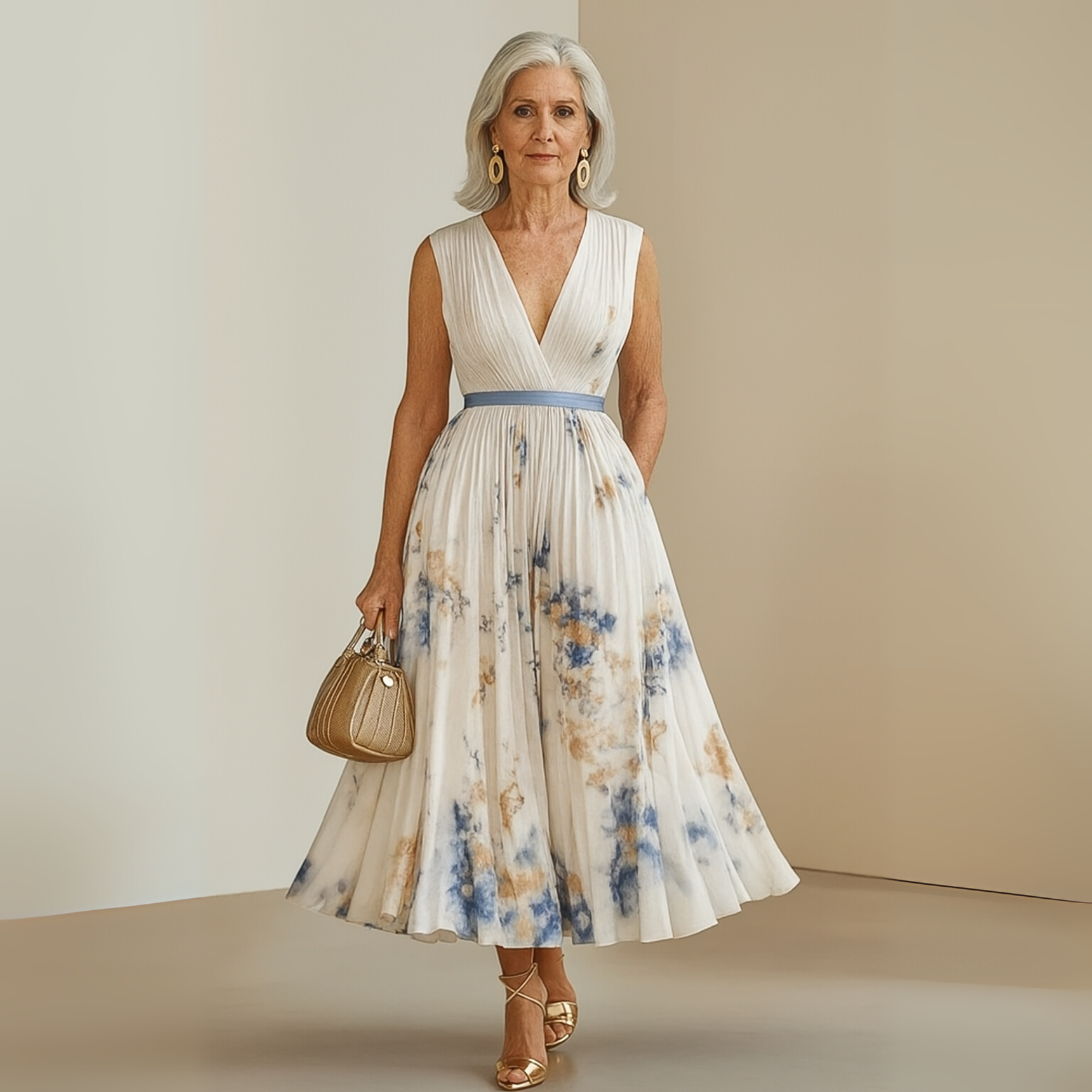 V-Neck Maxi Dress for Women – Stylish & Breathable Summer Dress 7