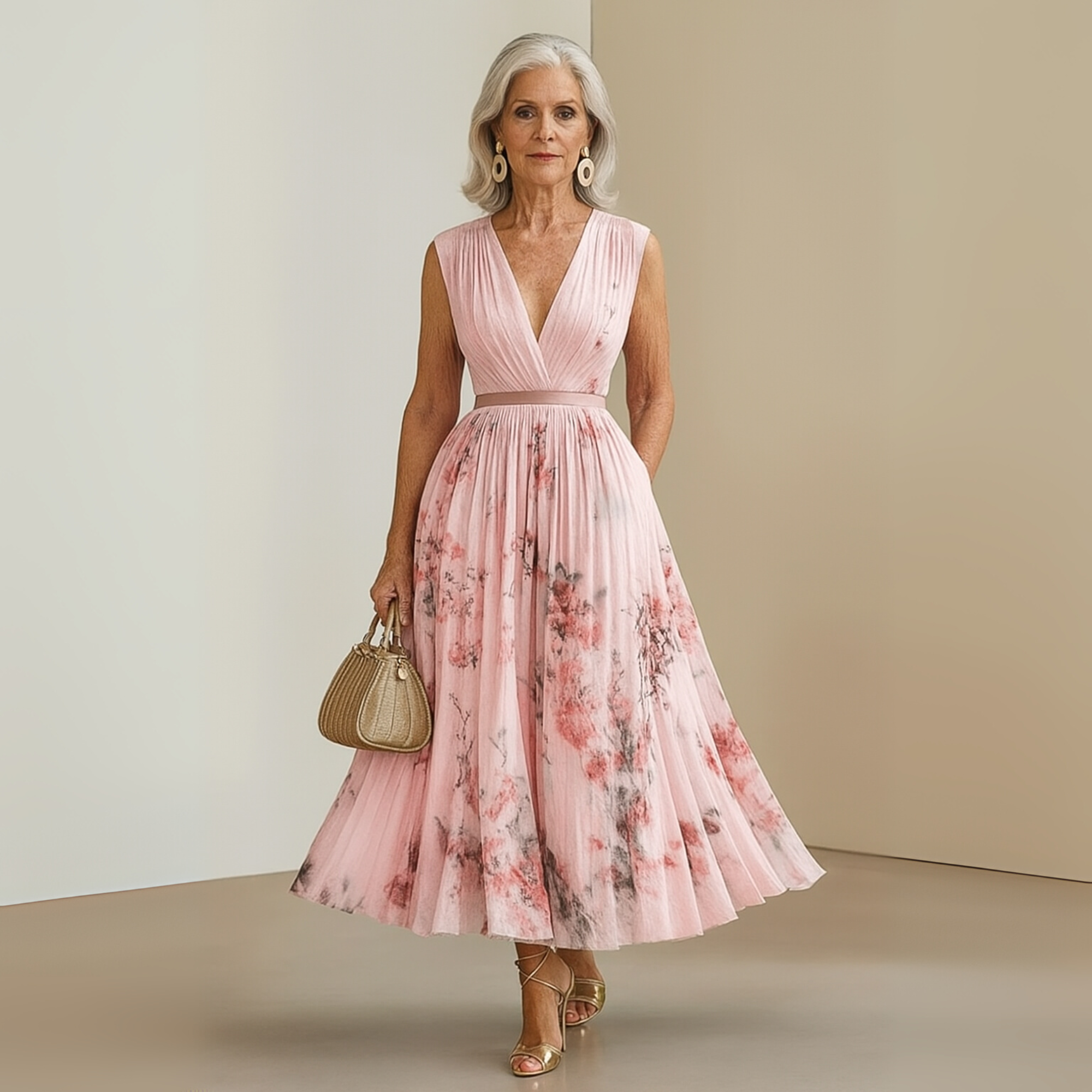 V-Neck Maxi Dress for Women – Stylish & Breathable Summer Dress 8