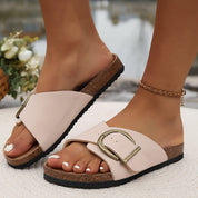 Women's Cork Strap Sandals – Comfortable Summer Sandals – Eden 7