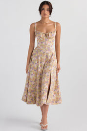 Corset Midi Dress for Women – Fitted Summer Occasion Dress – Eilish 0