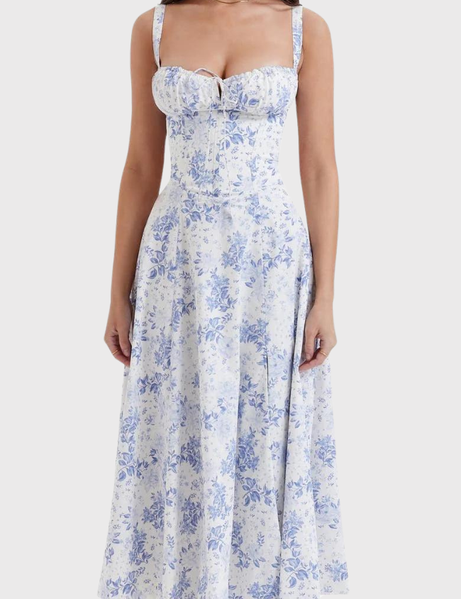 Corset Midi Dress for Women – Fitted Summer Occasion Dress – Eilish 2